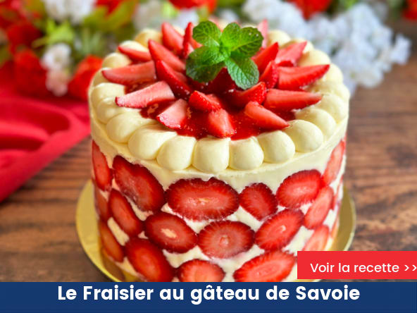 Le Fraisier au gâteau de Savoie
